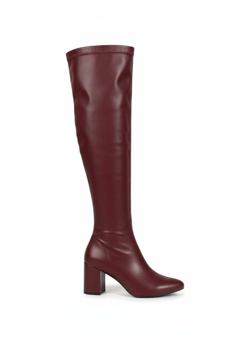 Vbranda Women’s knee-high boots with an elegant B-16 - Image 3