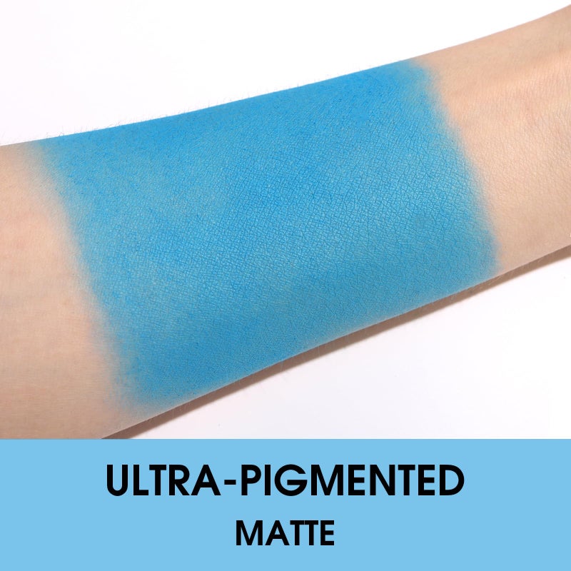 UCANBE Blue Single Eyeshadow Palette, Highly Pigmented Matte Eye Shadow Powder, Professional Long-Lasting Waterproof Makeup Palette - Image 3