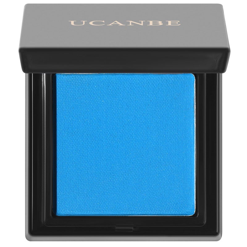 UCANBE Blue Single Eyeshadow Palette, Highly Pigmented Matte Eye Shadow Powder, Professional Long-Lasting Waterproof Makeup Palette - Image 1