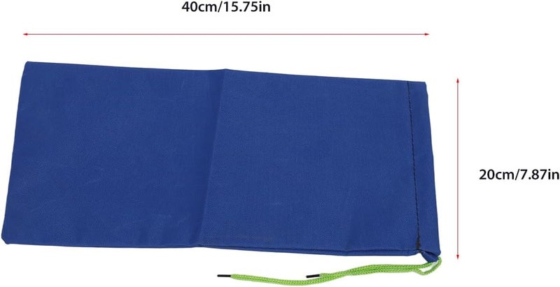 Pwshymi 10PCS Water Activated Flood Barriers, Heavy Duty 600D Polyester Sandless Flood Prevention Barrier for Garage Basement Doorways Dark,20x40cm,Blue - Image 5
