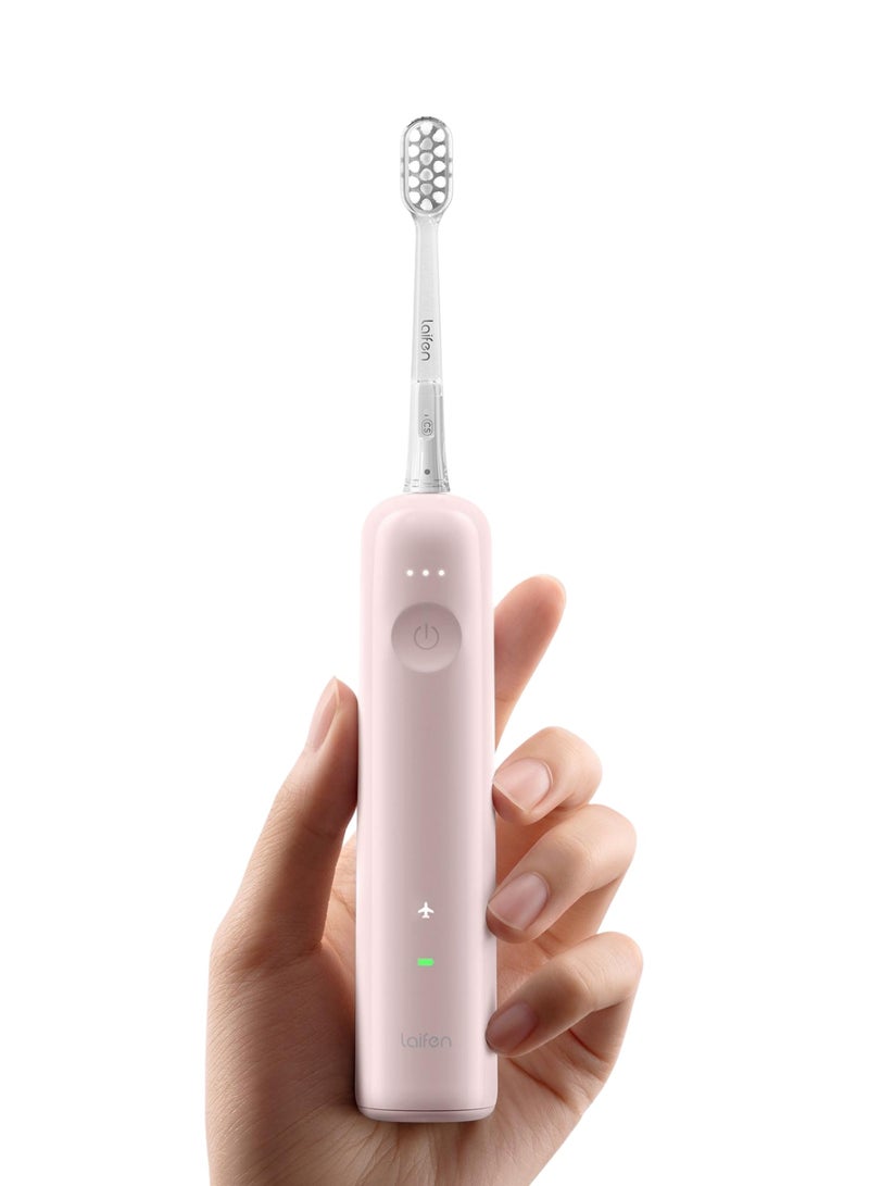 لايفن فرشاة أسنان كهربائية سونيك من لايفن ويف للبالغين - الأكثر مبيعًا عالميًا، العلامة التجارية الأولى للعناية بالفم عالميًا - فرشاة أسنان ذكية مع تحكم بالتطبيق، تنظيف بالاهتزاز والتذبذب، 3 رؤوس فرشاة، مقاومة للماء IPX7، شحن مغناطيسي للسفر  و الاستخدام اليومي، ABS وردي - Image 2