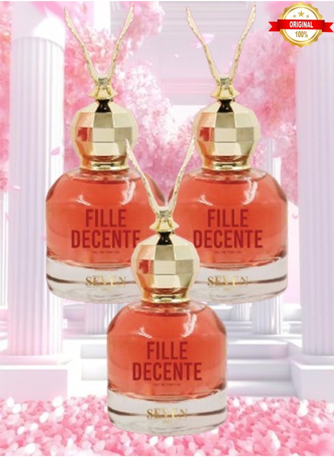 Seven 3 Pieces Fille Decente Perfume 100ml EDP  - Image 1