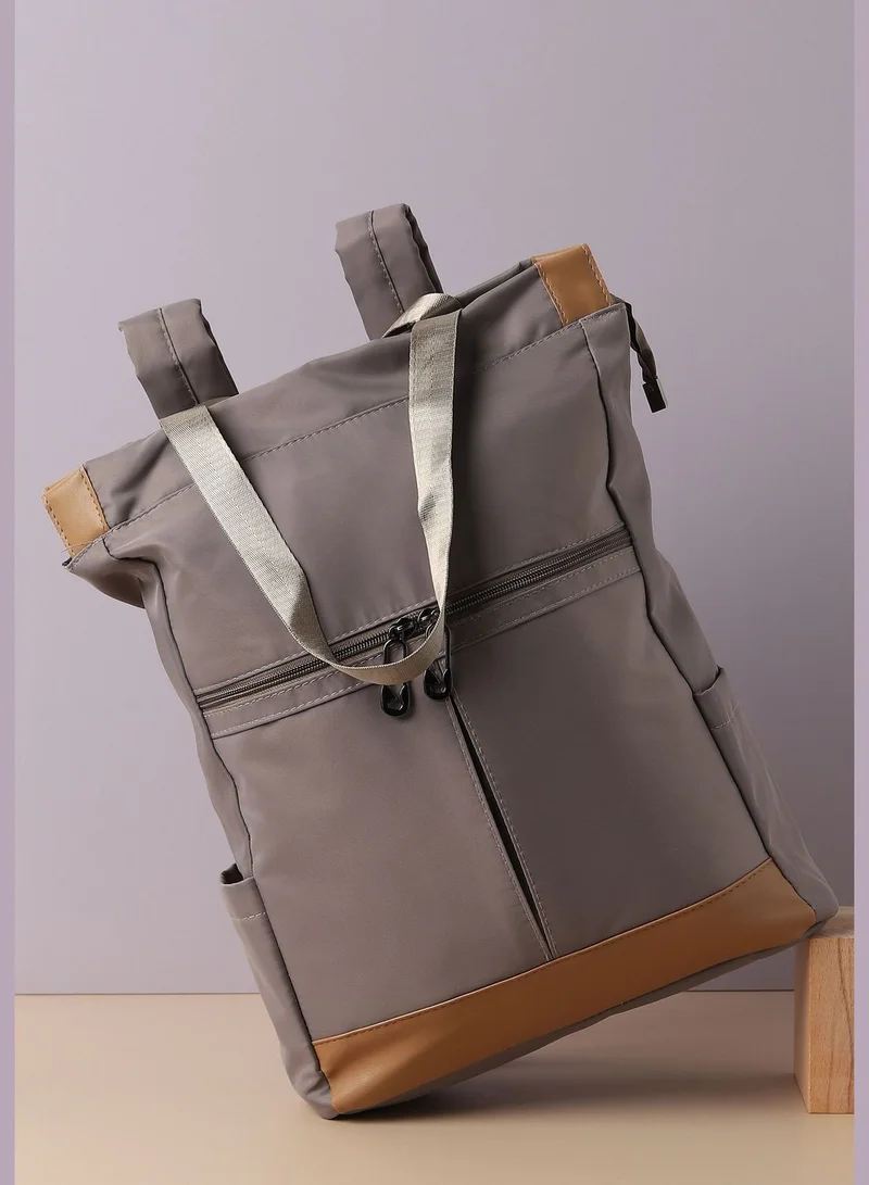 Haute Sauce Solid Travel Backpack with Zip Lock For Women