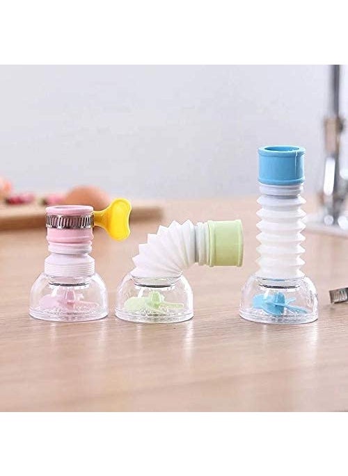 Generic Deal2door Kitchen Tap Extension Flexible Anti Splash Water Saving Movable Sink Faucet Expandable Water Tap Filter Shower Head Rotatable Nozzle Adapter Tap Extender for Kitchen Sink Tap Pack of 1  - Image 2