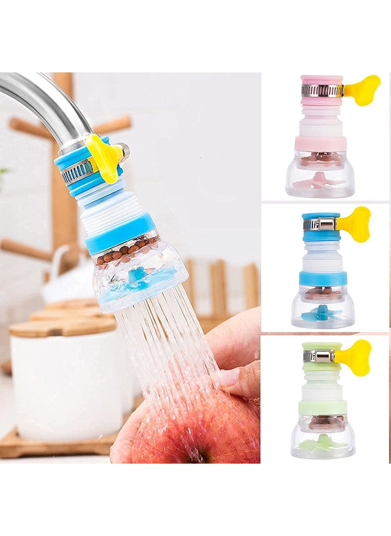 Generic Deal2door Kitchen Tap Extension Flexible Anti Splash Water Saving Movable Sink Faucet Expandable Water Tap Filter Shower Head Rotatable Nozzle Adapter Tap Extender for Kitchen Sink Tap Pack of 1  - Image 1