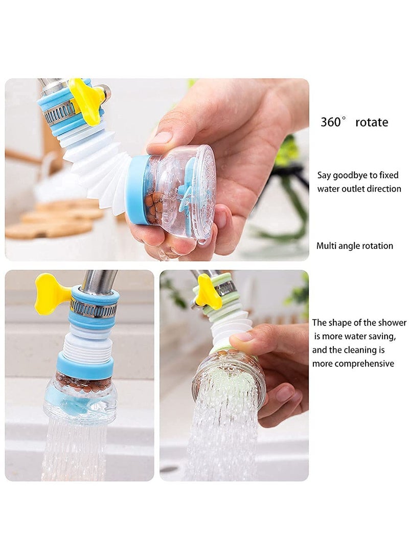 Generic Deal2door Kitchen Tap Extension Flexible Anti Splash Water Saving Movable Sink Faucet Expandable Water Tap Filter Shower Head Rotatable Nozzle Adapter Tap Extender for Kitchen Sink Tap Pack of 1  - Image 5