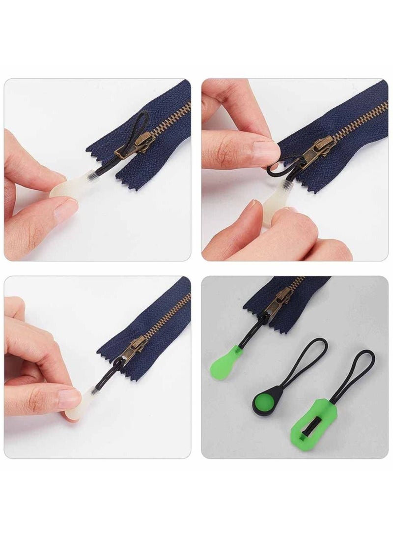 SYOSI - SYOSI 30pcs Luminous Zipper Pulls, Zipper Extender Replacement Zipper Pull Head Glow in The Dark Zipper Pull Head for Luggage Backpacks Jackets Purses Handbags Clothing - Image 1