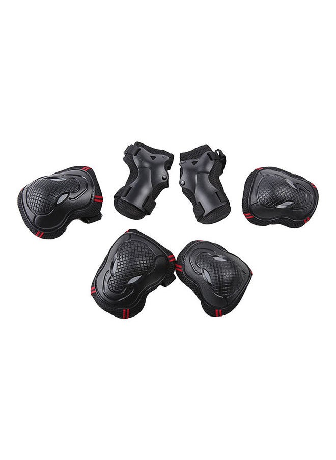 Generic - Knee Pads Set 6 Protector Kit Knee Pads Elbow Pads Wrist Guards Protective Equipment Set Safety Protection Pads for Skateboard Cycling Riding S 30*4*18cm - Image 1