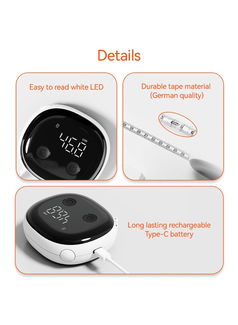 general Smart Bluetooth electronic inch ruler electronic measuring ruler electronic body measurement ruler USB aids in tracking fitness and fat loss progress - Image 5