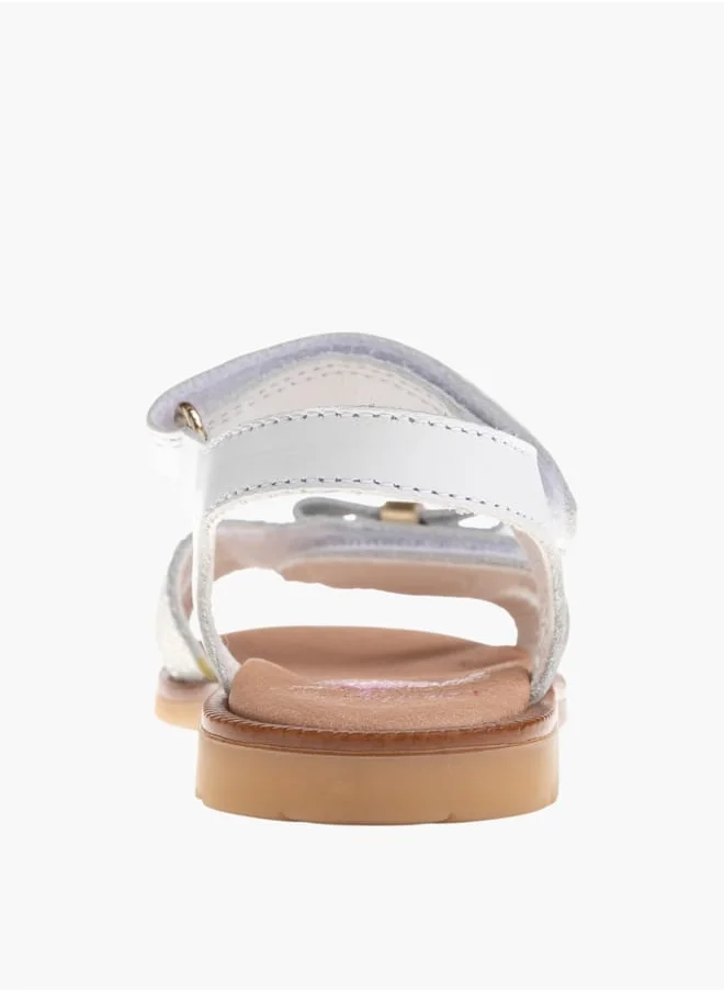 Pablosky Girls Strap Sandals With Hook And Loop Closure