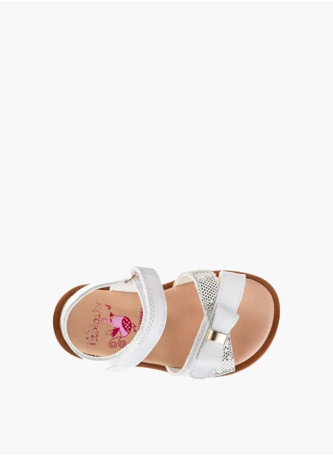 Pablosky Girls Strap Sandals With Hook And Loop Closure