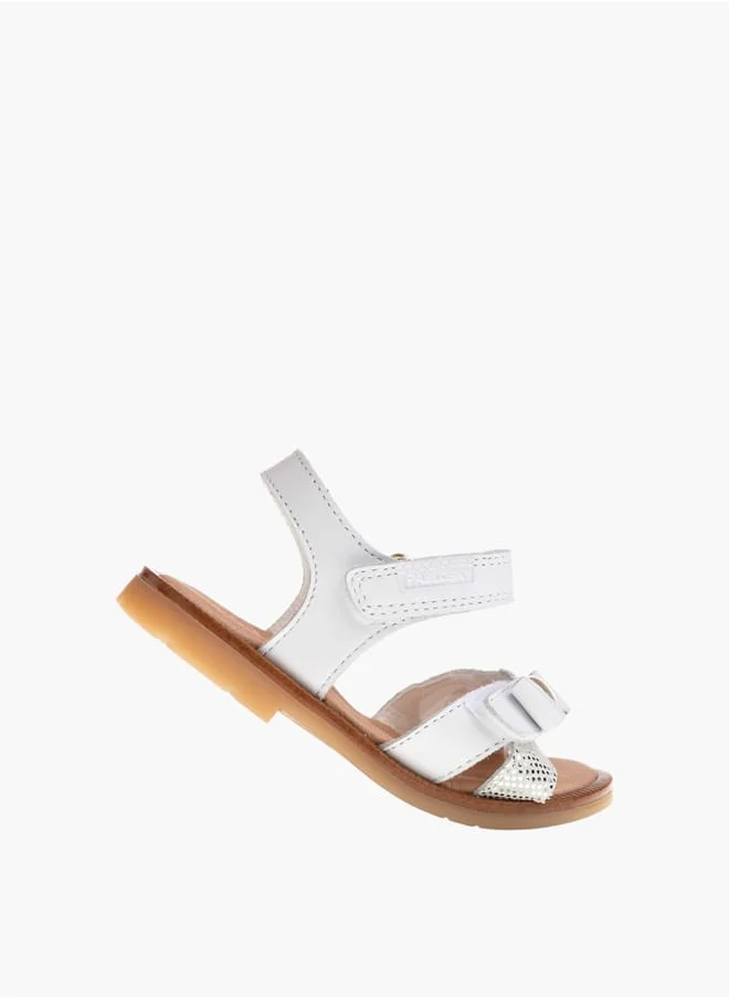 Pablosky Girls Strap Sandals With Hook And Loop Closure