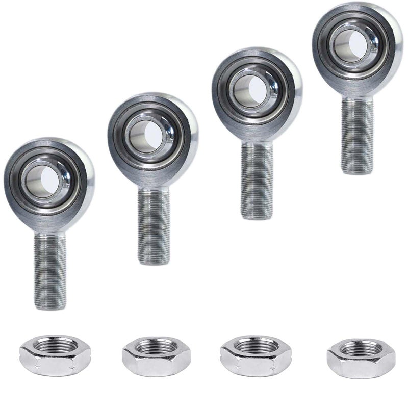 GaiRen 58 Heim Joints Rod End JMX Series 3Piece Heavy Duty 625 Chromoly Joints Panhard Rod End Kit with Jam Nuts 4 Pack