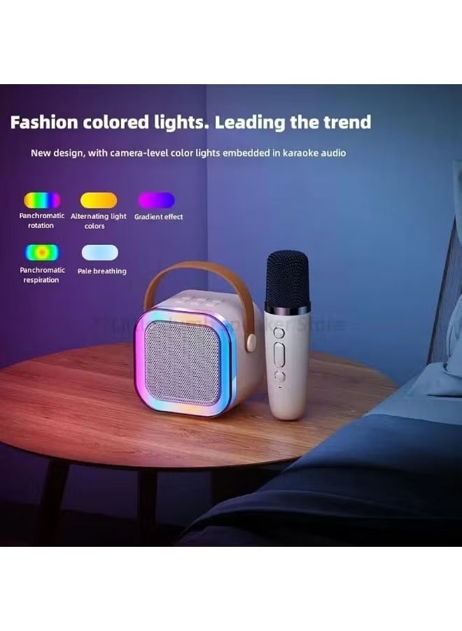 Bluetooth Speaker With Wireless Mic - Kids Microphone Toy - Wireless Karaoke Machine - Bluetooth Speaker And Microphone - Kids Speakers - Amazing Singing Experience For Kids And Adults With Led Light And Fun Sound Effects - Perfect Birthday And Party Gifts For Girls And Boys - - Image 4
