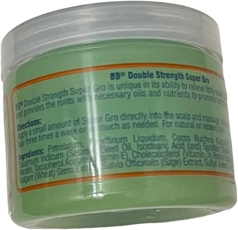 Bronner Bros BB Super Gro with Vitamin E, Double Strength Hair Conditioner, 6-Ounce Canister - Image 2