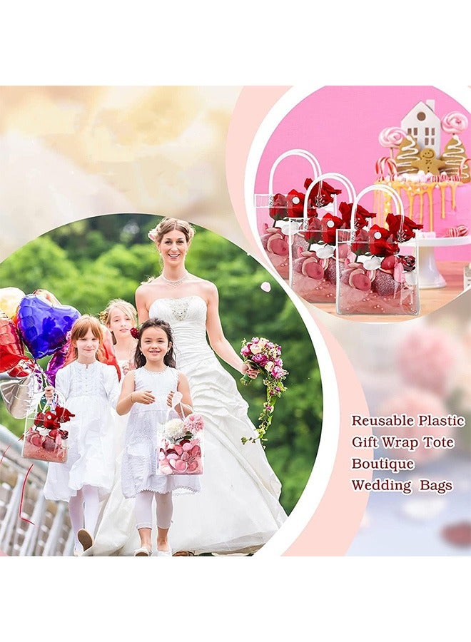 Ailily Set of 10 Small Transparent Gift Bags, Perfect for Parties, Birthdays, and Special Celebrations - Image 3