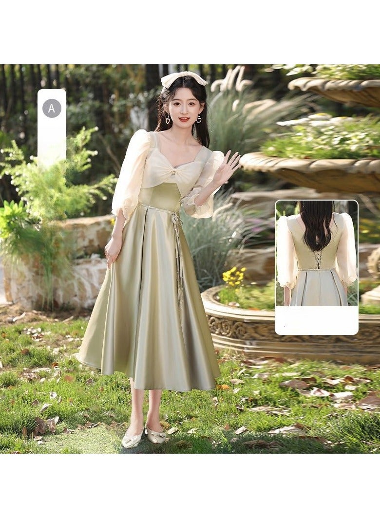 KUYING New Fashionable and Elegant Bridesmaid Dress  - Image 1
