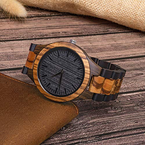 kullder Groomsmen Gifts for Wedding Personalized Engraved Watch for Best Man Mens Custom Wooden Watches for Men Personalized Best Man Gifts Ideas - Image 3