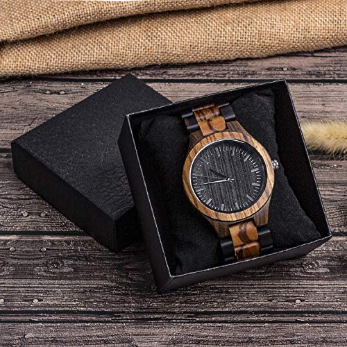 kullder Groomsmen Gifts for Wedding Personalized Engraved Watch for Best Man Mens Custom Wooden Watches for Men Personalized Best Man Gifts Ideas - Image 4