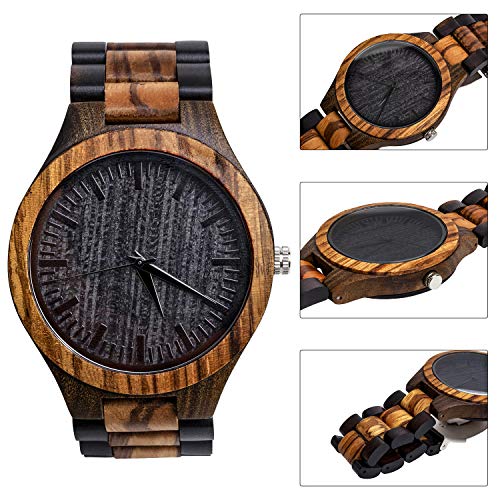 kullder Groomsmen Gifts for Wedding Personalized Engraved Watch for Best Man Mens Custom Wooden Watches for Men Personalized Best Man Gifts Ideas - Image 2