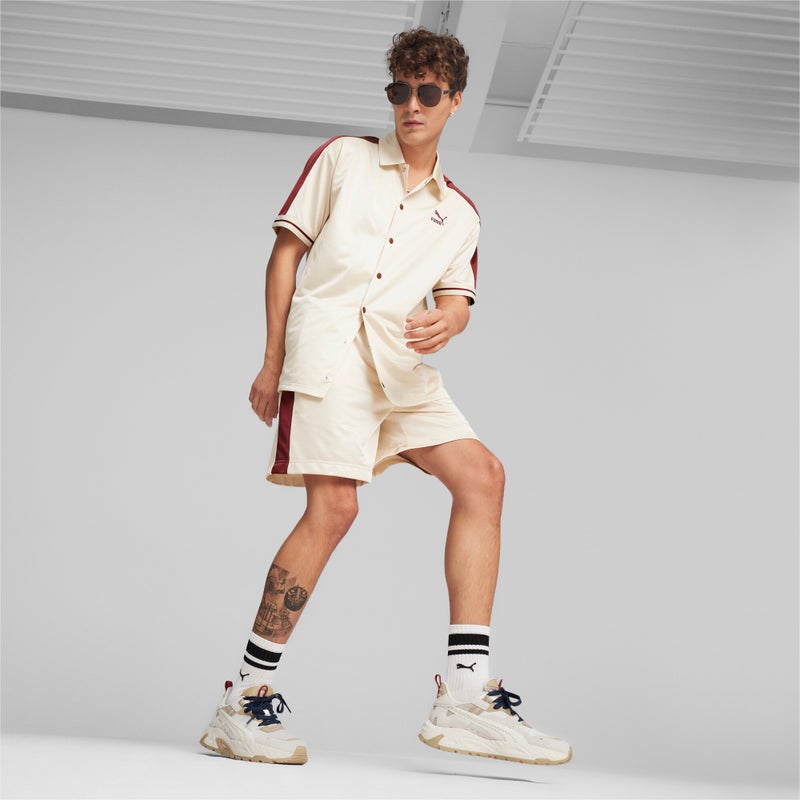 PUMA T7 Relaxed Fit Mens White Shorts - Image 2