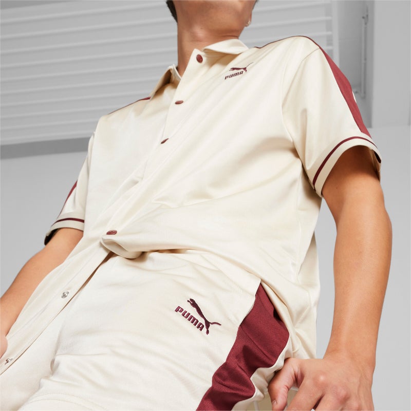PUMA T7 Relaxed Fit Mens White Shorts - Image 3