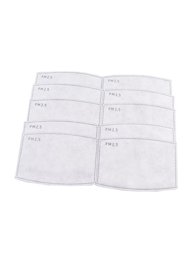 20-Piece Activated Carbon Mask-Filter White 13x8x10centimeter - Image 1