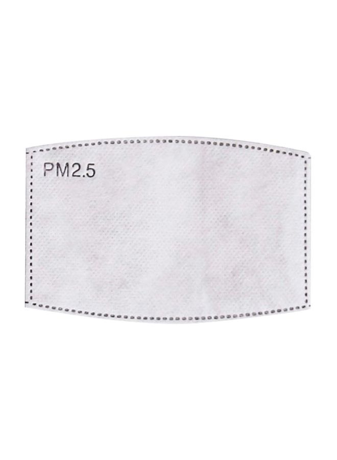 20-Piece Activated Carbon Mask-Filter White 13x8x10centimeter - Image 2