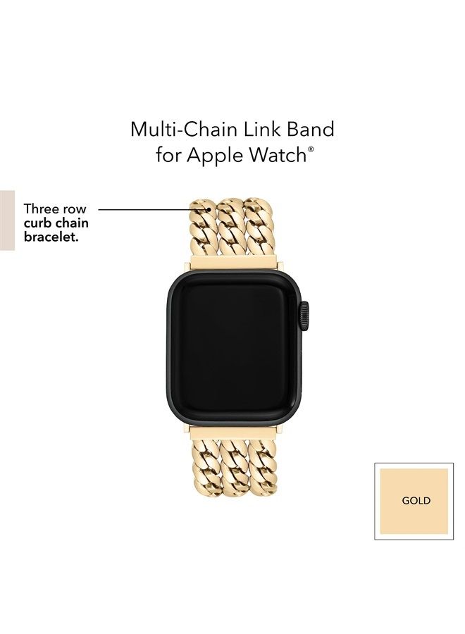 ANNE KLEIN سوار سلسلة موضة لساعات آبل، آمن، قابل للتعديل، بديل لسوار ساعة آبل، يناسب معظم المعاصم - Image 3