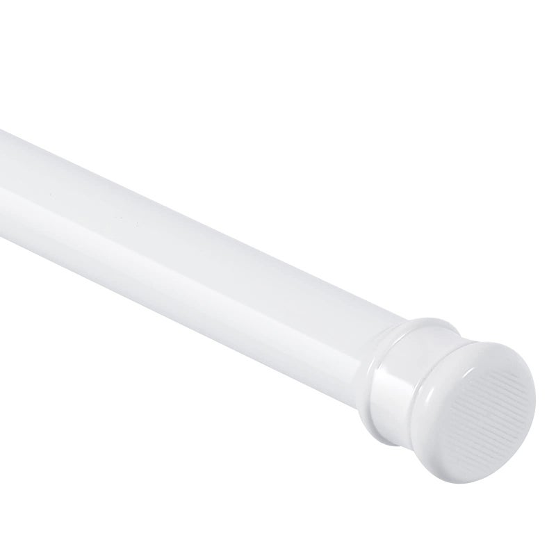 Ginbel Direct Shower Curtain Rod 2848 Inch 1Diameter Spring Small Adjustable Tension Curtain Rods for Bathroom Windows Closet No Drilling No Rust White