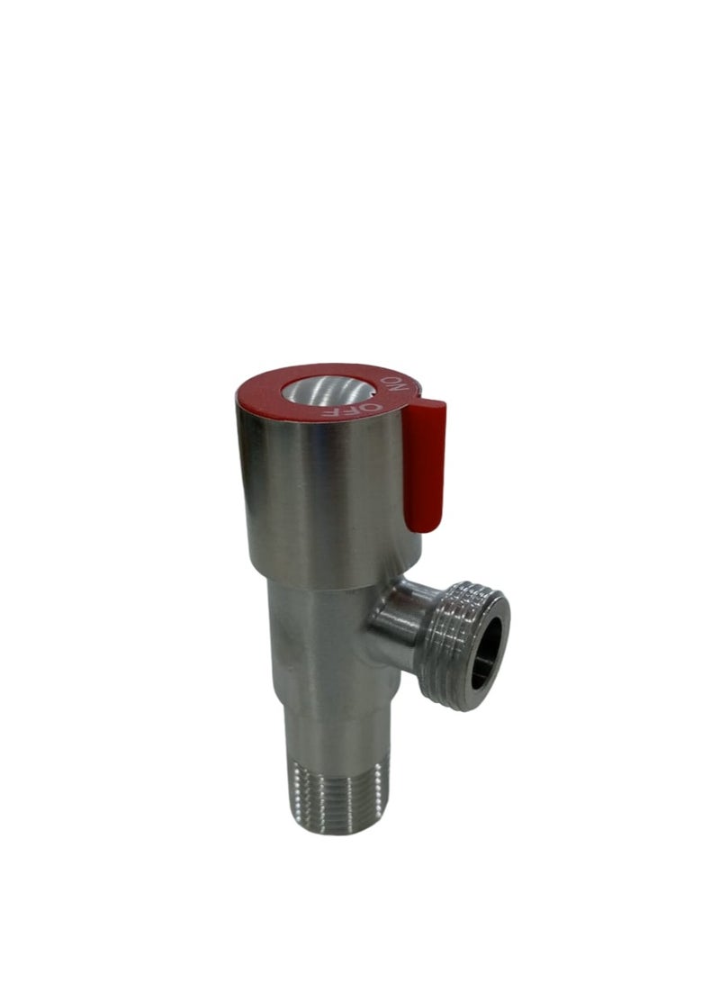 "Modern Solid Brass Angle Valve | Cold and Hot Water Control for Bathroom & Kitchen Sink" - Image 4
