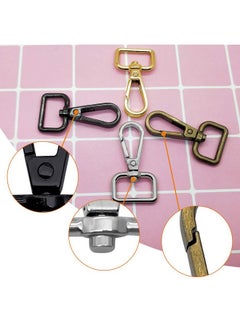 Oubaka 20Pcs 3/4 Inside Diameter D Ring Swivel Lobster Claspmetal Swivel Snap Hook Swivel Clasps Claw Lobster Lanyard Clasp Keychain Clips Hook For Keychain Lanyardjewelrydiy Crafts Supplies  - Image 3