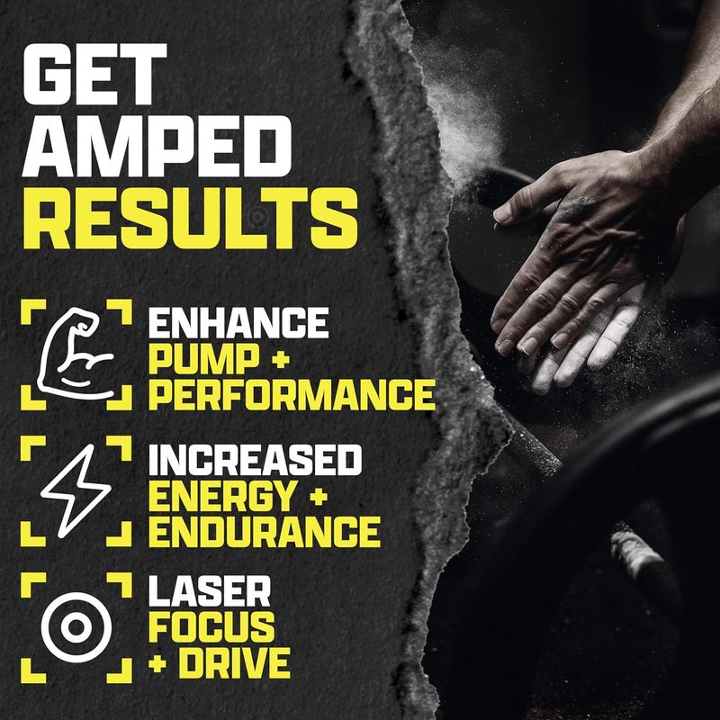 Nutrex Research OUTLIFT Amped Max Dosed HIGH STIM Pre Workout Powder 6G Citrulline 32G Beta Alanine Alpha GPC CognatiQ Extreme Energy Massive Pumps Electrolytes Nootropics Blueberry Lemonade  22 Serv - Image 5