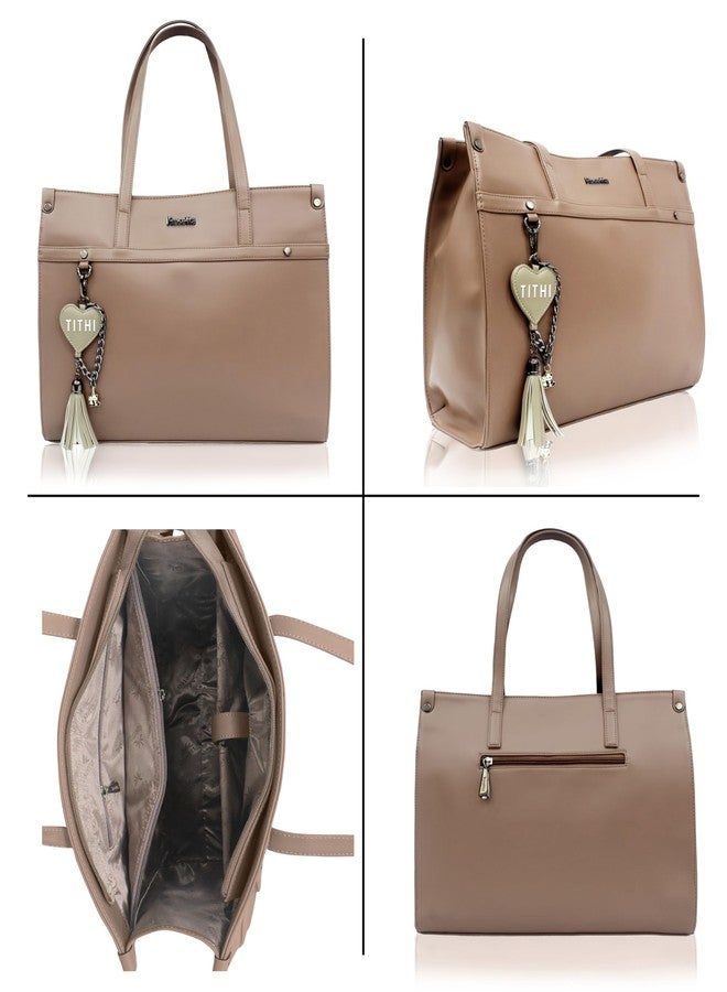 روزيتا مجموعة هدايا التجميل روزيتا 6 في 1 للنساء | حقيبة يد أنيقة بلون برونزي مع جل للوجه، لوشن الصبار، جل استحمام، ملح استحمام ومرطب شفاه | مجموعة سبا فاخرة. - Image 4