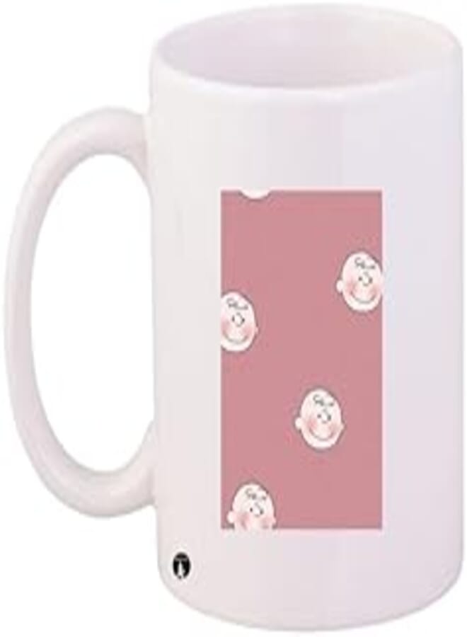 RYN Snoopy Printed Coffee Mug White/Pink/Beige 11Ounce - RYNmg8569