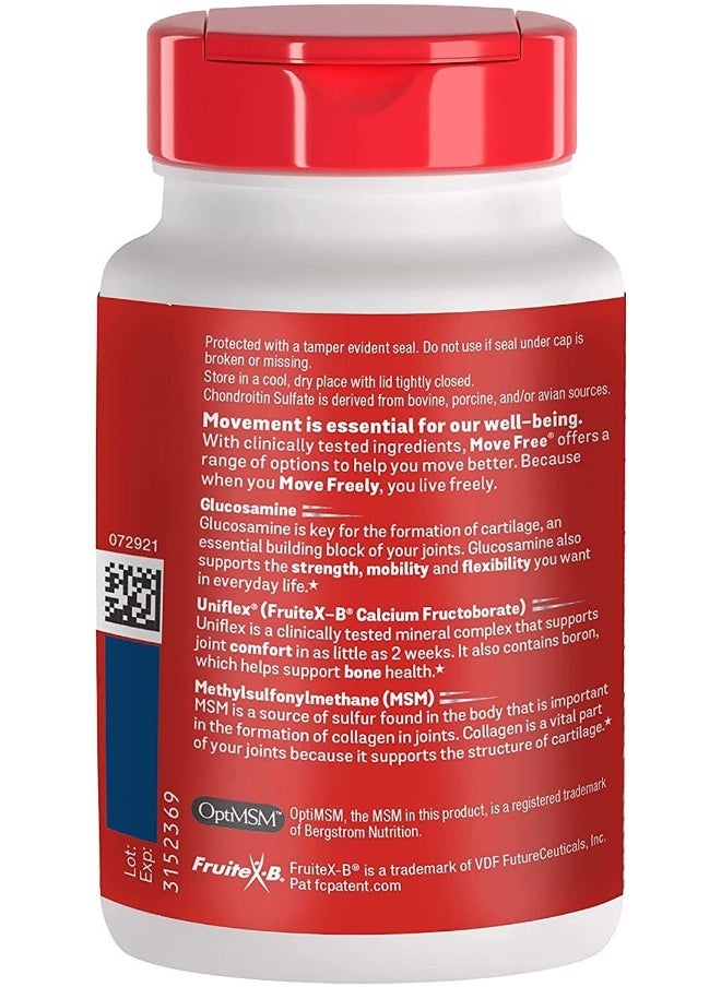 Schiff - Schiff Move Free Joint Health Glucosamine Chondroitin Plus MSM 120 Tablets - Image 1
