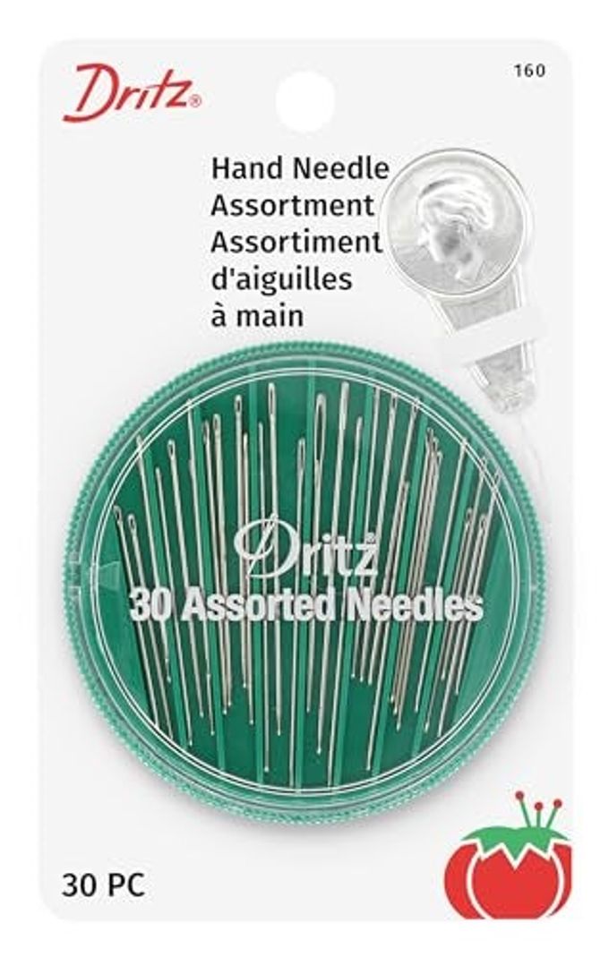 160 HAND NEEDLE COMPACT NEEDLE THREADER ASSORTED SIZES STYLES 30COUNT