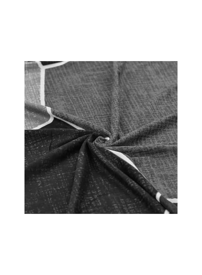 Green Tiger أغطية كراسي لمجموعة طعام من 6، أغطية كراسي مطاطية بتصميم هندسي، أغطية كراسي مطبخ قابلة للغسل من سباندكس، واقي مقعد للمنزل أو الحفلات، 6 قطع، بخط ذهبي - Image 4