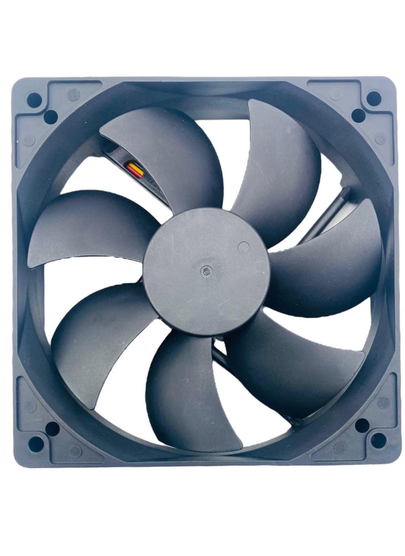 Lucky Sky - Lucky Sky Fan 120x120x25mm 24cm 120mm Computer Case Fan DC 24V Cooling Fan for Computer case 3Pin 3 Wire. - Image 1