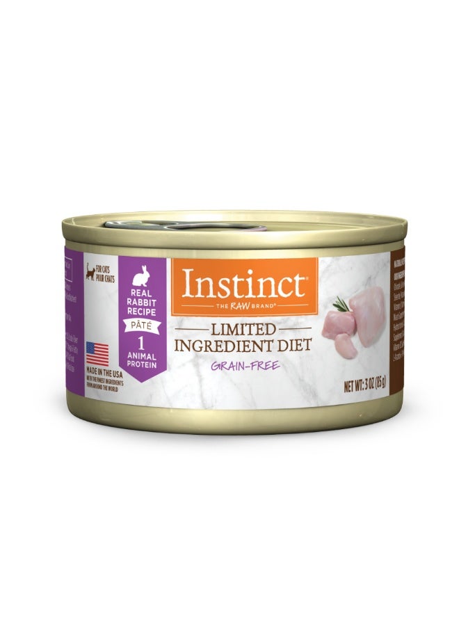 Instinct Limited Ingredient Diet Real Rabbit Recipe Wet Cat Food - 3OZ - Image 1