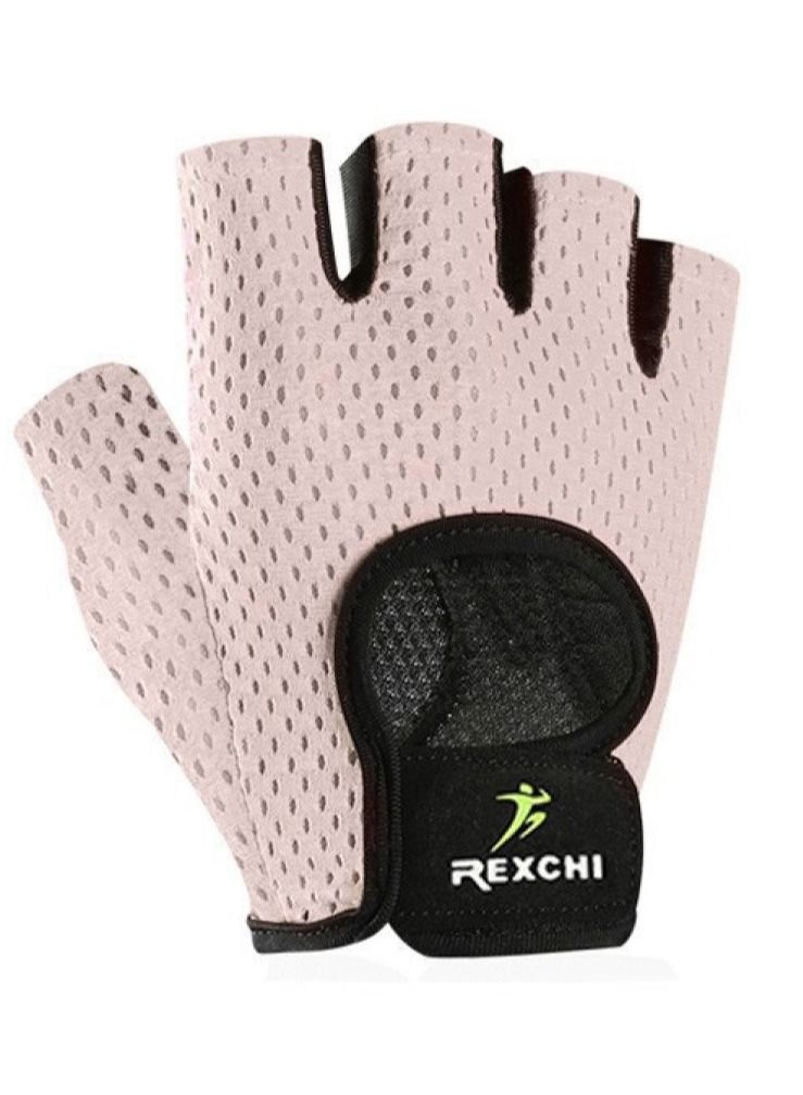 REXCHI Men's And Women's Half Finger Exercise  Cycling Anti-skid Breathable Gloves