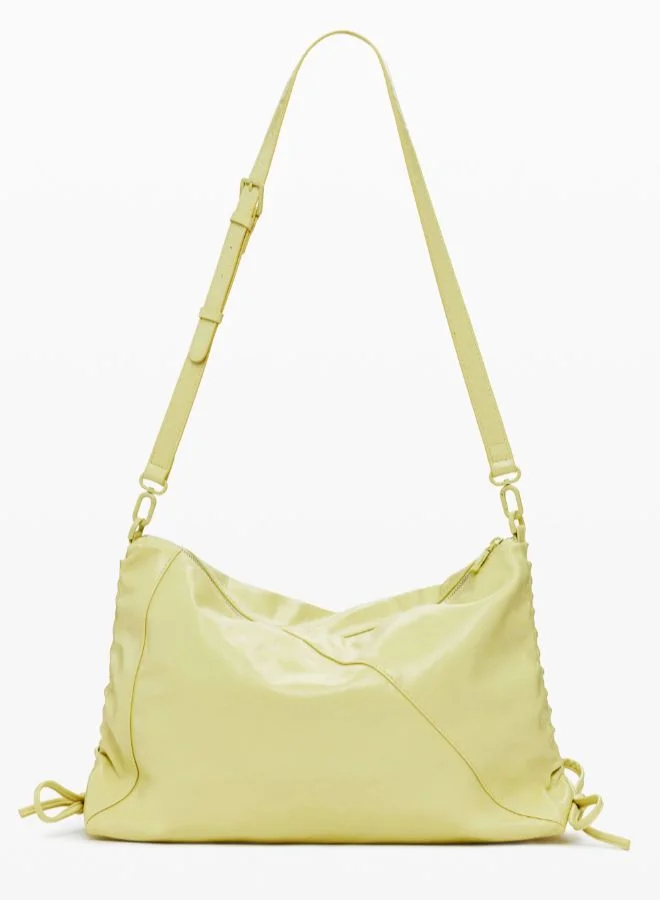 DESIGUAL Medium shiny bow bag