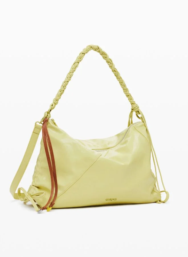 DESIGUAL Medium shiny bow bag