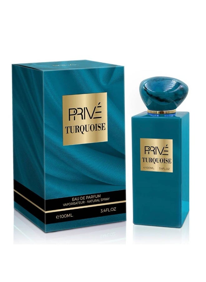Prive Turquoise Perfume For Unisex 100ml EDP - Image 3