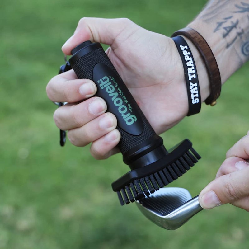 Grooveit "The Wet Club Scrub Golf Water Brush - 3 Year Warranty - Anti-Leak Design - Magnetic Brush with Nylon-Bristle Head - Patented Pump for Easy Cleaning - Wide Cleaning Coverage - Long Lasting - Image 5