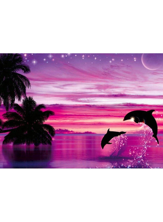 نيبمينينت لوحة زيتية على قماش الكنفاس مرسومة باليد ديكور لحائط المنزل يمكنك تلوينها بنفسك حسب الأرقام متعدد الألوان 16x20بوصة - Image 1