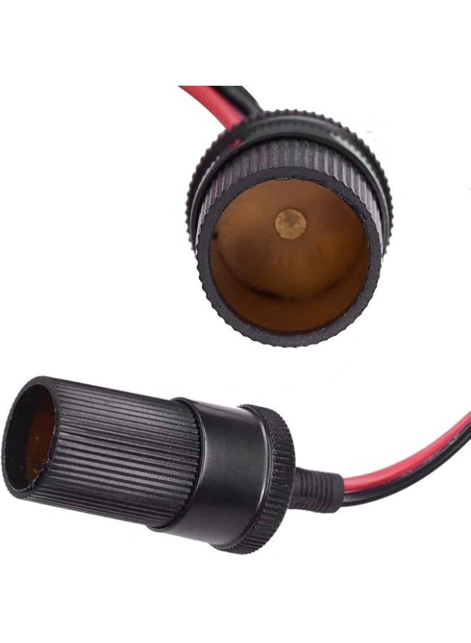 12V Car Battery Alligator Clamp Cable - Cigarette Lighter Power Socket Adapter - Heavy Duty Insulated Battery Clip Connector for Car Accessories - Image 3