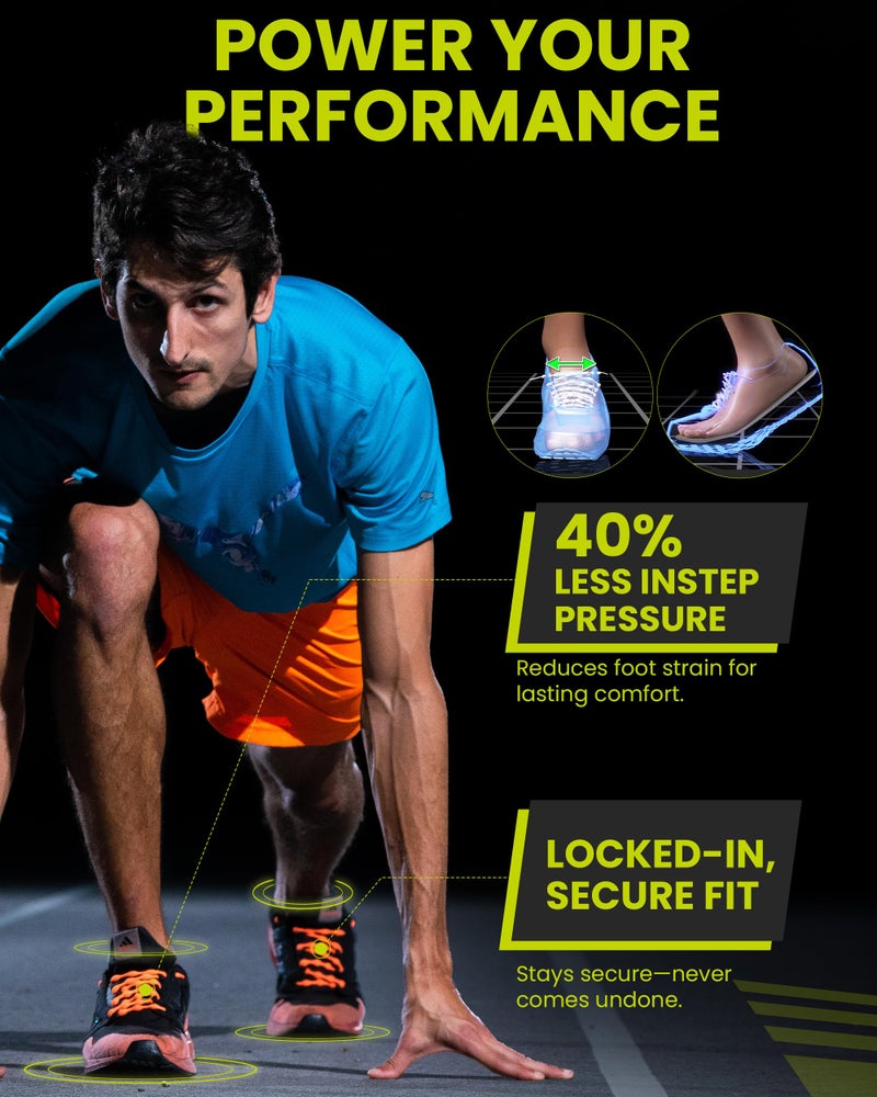 Caterpy RUN - Ultimate No Tie Shoelaces for Adults & Kids - Versatile & Easy-to-Use Shoe Laces - Ghost Gray, Standard, Single Pack - Image 4