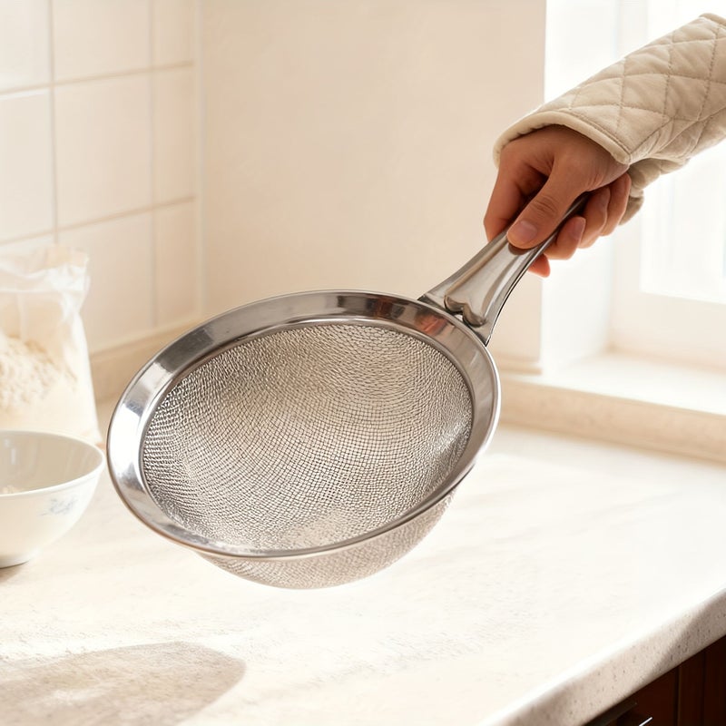 Stainless Steel Small Skimmer Ladle For Kitchen Filtering Soybean Milk Juice - Image 5