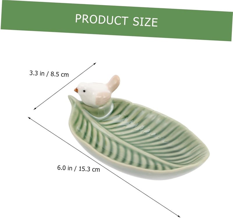 Ceramic Bird Fruit Dessert Plate Multi-Functional Feeding Tray - Image 2